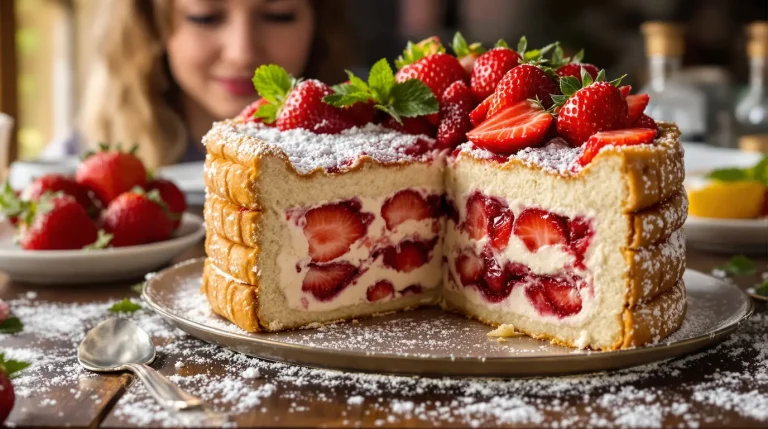 Cette charlotte aux fraises simple est clairement mon dessert préféré du printemps, voici pourquoi