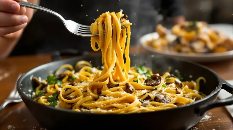 À Florence, ces tagliatelle aux champignons paraissent classiques… jusqu’à la première bouchée À Florence, ces tagliatelle aux champignons paraissent classiques… jusqu’à la première bouchée