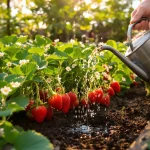 Les fraisiers donnent de plus gros fruits si je les arrose au printemps avec cet ingrédient de cuisine