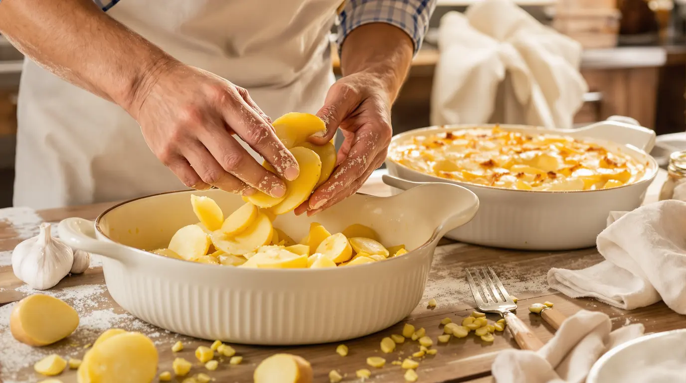 Pas besoin de crème : mon gratin dauphinois reste délicieusement fondant grâce au bon geste Pas besoin de crème : mon gratin dauphinois reste délicieusement fondant grâce au bon geste
