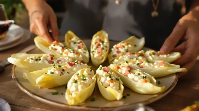 Petites barquettes d’endive au jambon : ma recette d’apéritif ultra express prête en quelques minutes Petites barquettes d’endive au jambon : ma recette d’apéritif ultra express prête en quelques minutes
