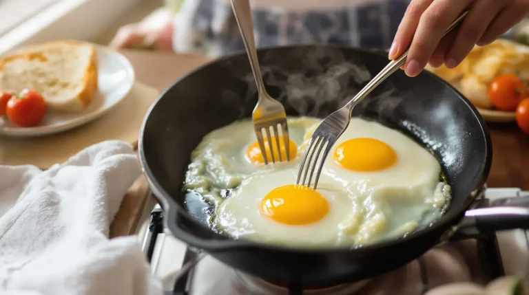 Des jaunes coulants et un blanc bien cuit : mes œufs au plat parfaits tiennent à ce simple geste Des jaunes coulants et un blanc bien cuit : mes œufs au plat parfaits tiennent à ce simple geste