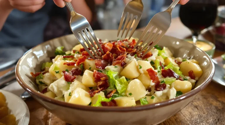 « On a tous reposé nos fourchettes au même moment » : ma salade de pommes de terre tiède a mis K.O. le gratin du dimanche « On a tous reposé nos fourchettes au même moment » : ma salade de pommes de terre tiède a mis K.O. le gratin du dimanche