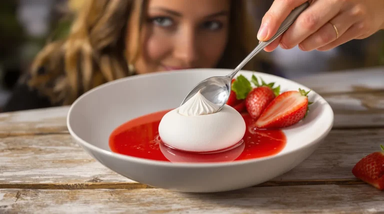 Originales et légères : j'ai préparé mes îles flottantes à la fraise, idéales après un repas copieux Originales et légères : j'ai préparé mes îles flottantes à la fraise, idéales après un repas copieux