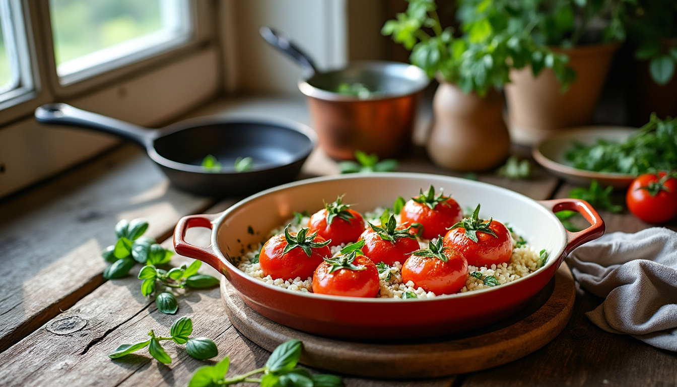 découvrez notre recette simple et savoureuse de tomates farcies au riz, idéale pour un repas gourmand et facile à préparer.