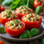 découvrez notre recette simple et savoureuse de tomates farcies au riz, idéale pour un repas gourmand et facile à préparer.