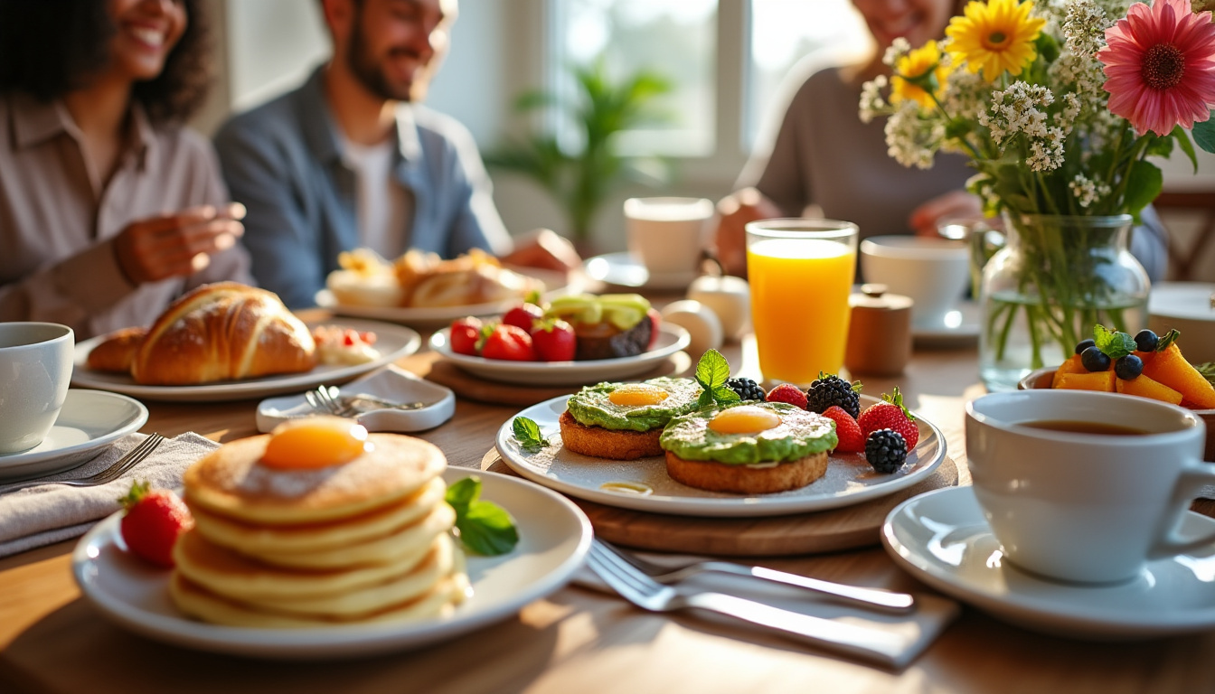 Comment organiser un brunch à la maison réussi et convivial découvrez nos astuces pour organiser un brunch à la maison réussi et convivial, alliant simplicité, gourmandise et bonne humeur pour partager un moment unique en famille ou entre amis.