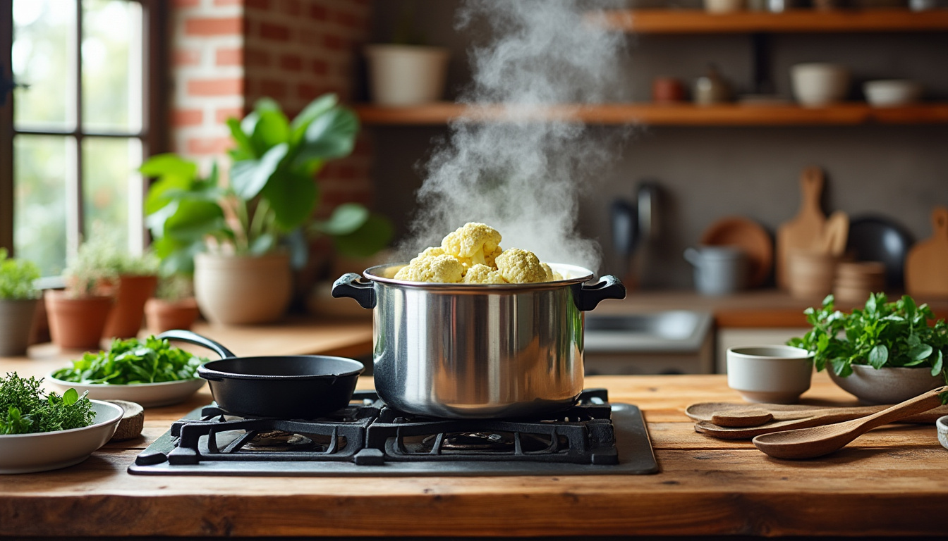 Temps de cuisson du chou-fleur : astuces pour réussir à chaque fois découvrez le temps de cuisson idéal du chou-fleur et nos astuces simples pour le réussir parfaitement à chaque fois, que ce soit à la vapeur, à l'eau ou au four.