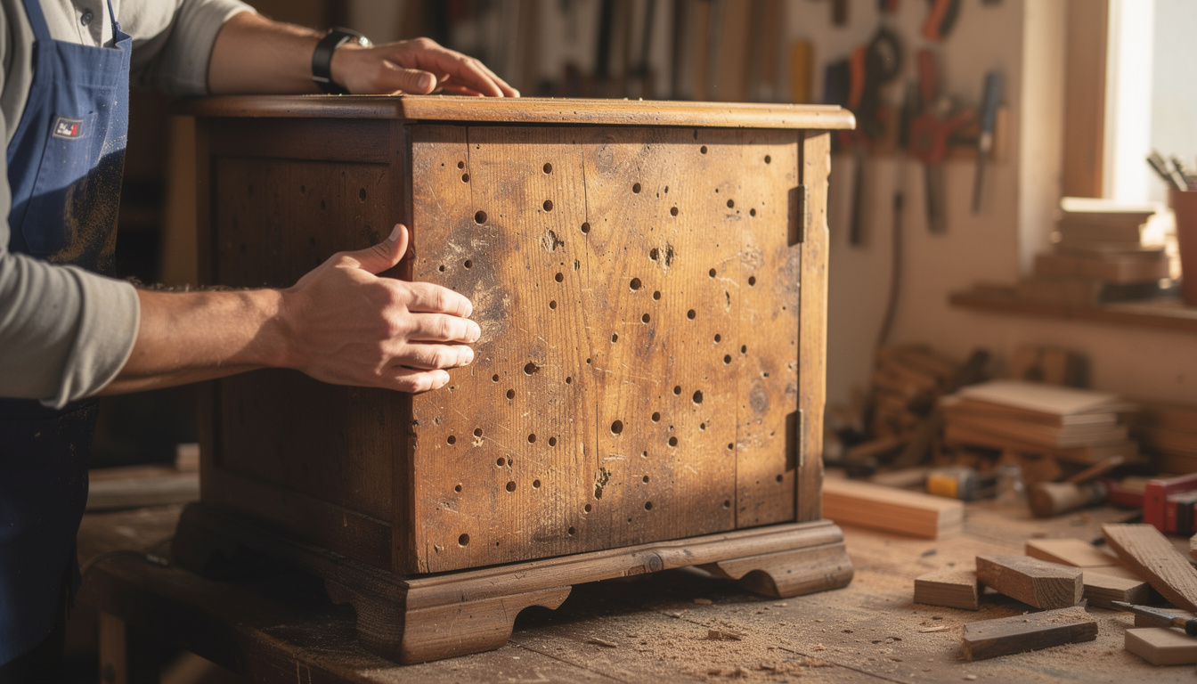 Comment boucher efficacement les trous de vers dans un meuble en bois apprenez à boucher efficacement les trous de vers dans vos meubles en bois grâce à des méthodes simples et des produits adaptés pour restaurer leur beauté et leur solidité.