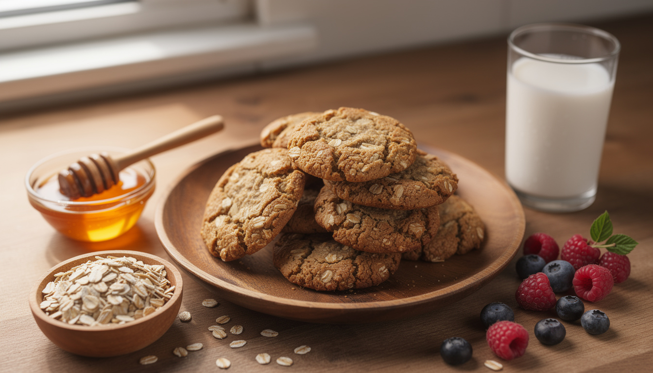 Recette simple de cookies healthy aux flocons d'avoine pour une collation équilibrée découvrez une recette simple et saine de cookies aux flocons d'avoine, parfaite pour une collation équilibrée et gourmande.