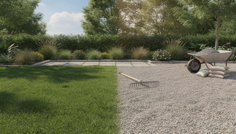 Remplacer son gazon par du gravier : avantages et étapes clés découvrez les avantages de remplacer votre gazon par du gravier et suivez les étapes clés pour réussir cette transformation durable et esthétique de votre jardin.