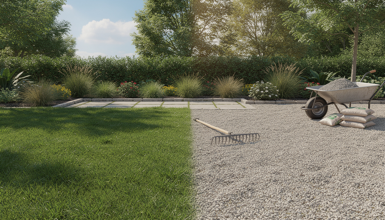 Remplacer son gazon par du gravier : avantages et étapes clés découvrez les avantages de remplacer votre gazon par du gravier et suivez les étapes clés pour réussir cette transformation durable et esthétique de votre jardin.