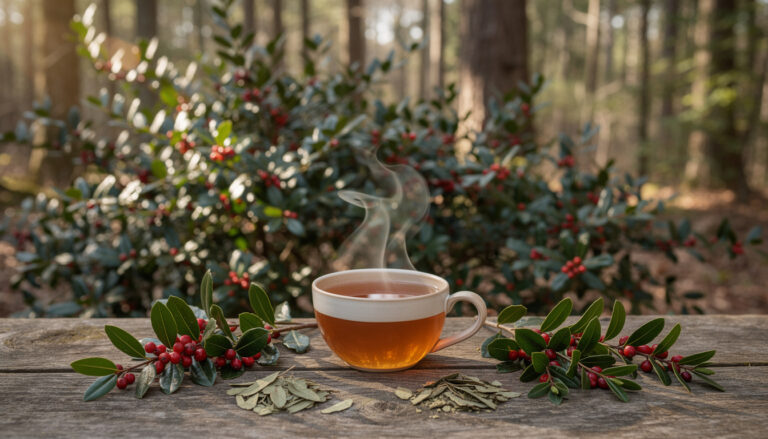Yaupon ilex vomitoria : bienfaits, usages et origine de ce thé américain découvrez les bienfaits, les usages traditionnels et l'origine du yaupon ilex vomitoria, un thé américain aux vertus uniques.